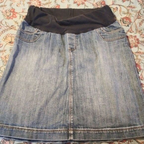GAP Maternity Denim Skirt Akubi - Picture 1 of 6